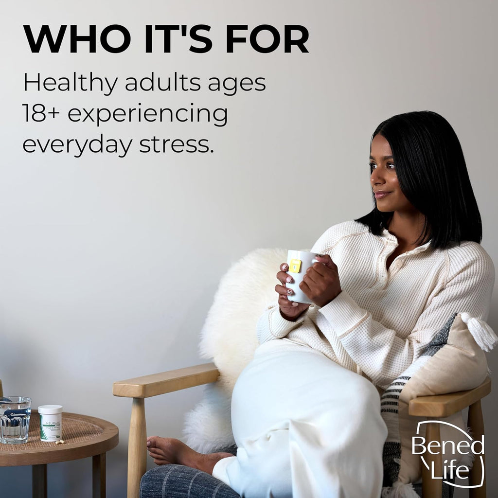 Bened Life Neuralli Mood with PS128 for Stress Relief & Recovery via The Gut-Brain Axis (30-Day Supply), Ages 18+